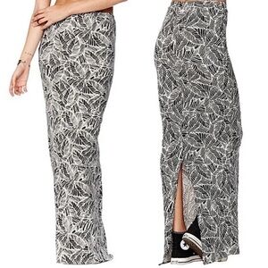 RVCA Leaf Print Maxi Skirt